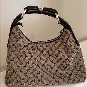 Small Gucci Horse Bit Shoulder Bag